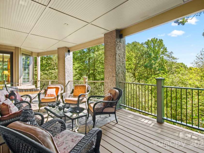 285 Wetherley None, Boone, NC 28607.  MLS# CAR4247849, YatesRealty ID 3029. Lower level deck - covered