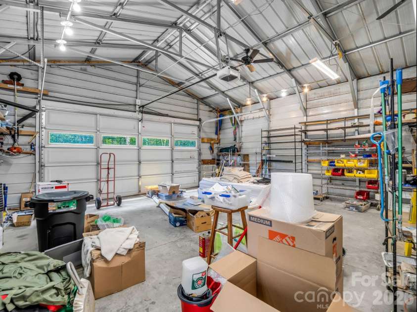 2255 Mount Olivet Road, Zirconia, NC 28790.  MLS# CAR4390852, YatesRealty ID 30295. Detached Garage with space for workshop area