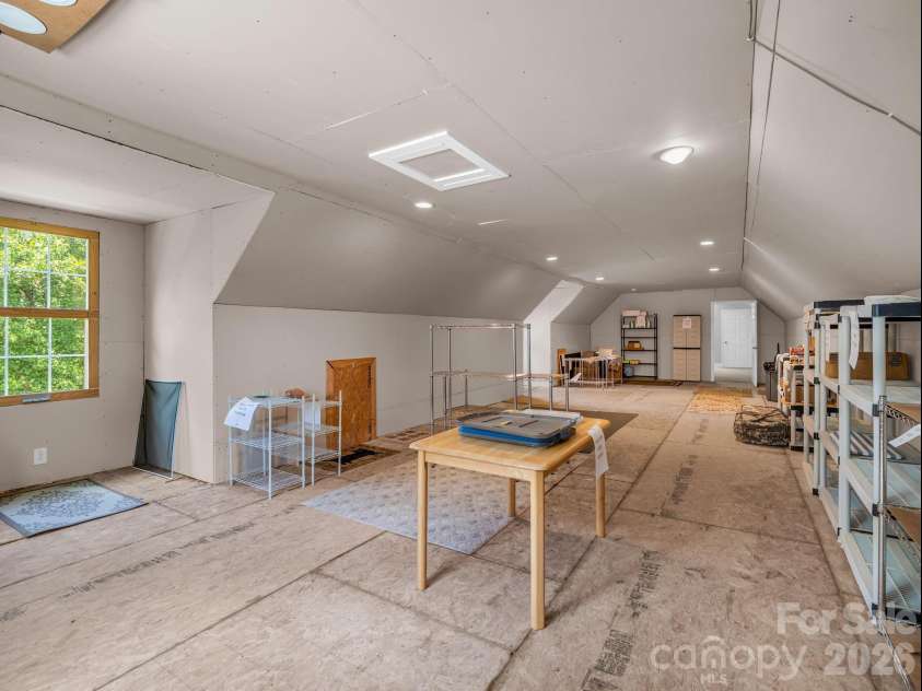 2255 Mount Olivet Road, Zirconia, NC 28790.  MLS# CAR4390852, YatesRealty ID 30295. Unfinished Attic Space