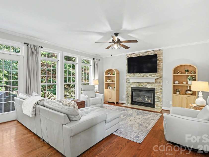 6204 Pumpernickel Lane, Wesley Chapel, NC 28110.  MLS# CAR4405406, YatesRealty ID 30301. Great Room/ Fireplace