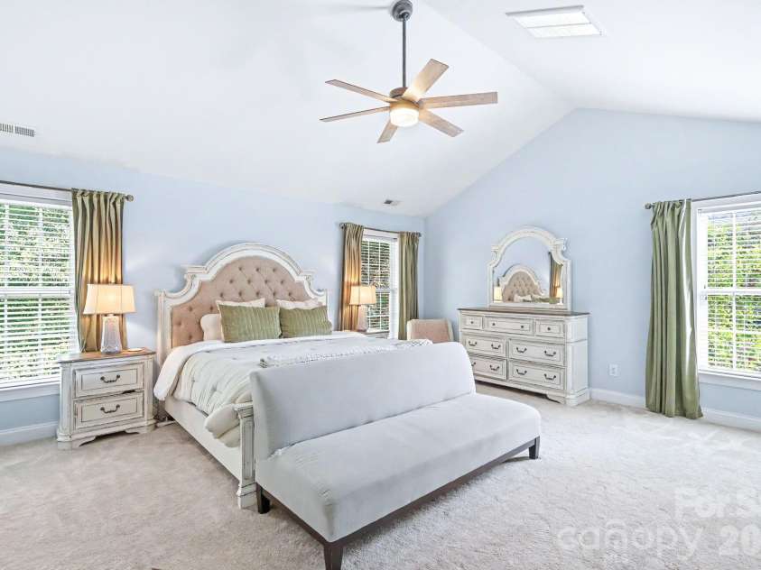 6204 Pumpernickel Lane, Wesley Chapel, NC 28110.  MLS# CAR4405406, YatesRealty ID 30301. Primary Bedroom