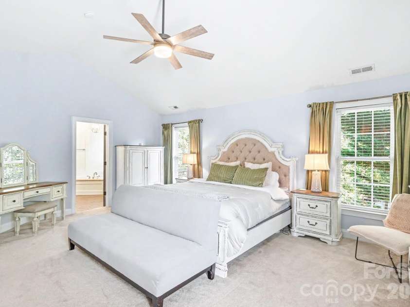 6204 Pumpernickel Lane, Wesley Chapel, NC 28110.  MLS# CAR4405406, YatesRealty ID 30301. Primary Bedroom