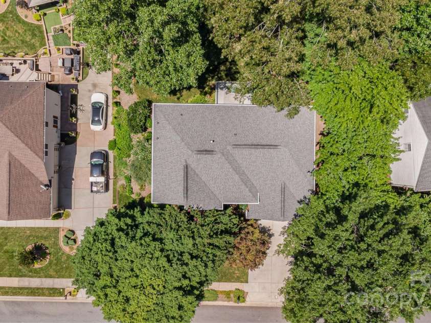 2919 Shady Reach Lane, Charlotte, NC 28214.  MLS# CAR4272489, YatesRealty ID 30305. Arial view from above