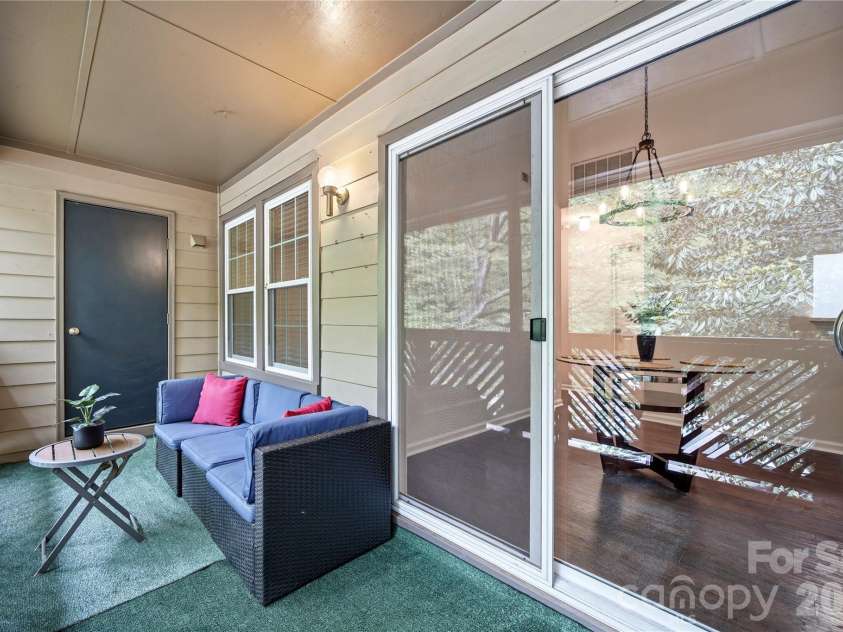 6150 Gray Gate Lane, Charlotte, NC 28210.  MLS# CAR4392595, YatesRealty ID 30307. Covered Balcony off Main 2 with Storage