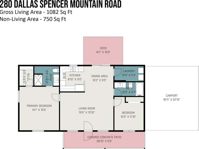 280 Dallas Spencer Mtn Road, Gastonia, NC 28056.  MLS# CAR4281505, YatesRealty ID 30308. 