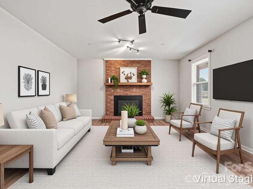 16924 Knoxwood Drive, Huntersville, NC 28078.  MLS# CAR4382937, YatesRealty ID 30309. Virtual staging