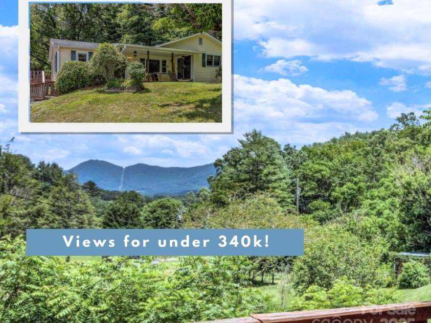 48 Allen Drive, Waynesville, NC 28786.  MLS# CAR4278077, YatesRealty ID 30310. Views! Over 3 acres!