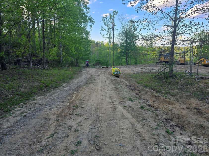 1480 Davis Mountain Road, Hendersonville, NC 28739.  MLS# CAR4390501, YatesRealty ID 30320. Access road to Parcels 2 and 3
