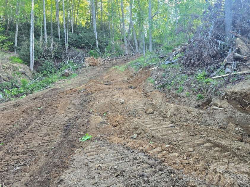 1480 Davis Mountain Road, Hendersonville, NC 28739.  MLS# CAR4390501, YatesRealty ID 30320. Road paths has been cut throughout Parcel 2 and 3.   
