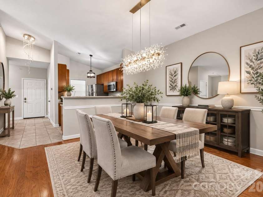 12363 Copper Mountain Boulevard, Charlotte, NC 28277.  MLS# CAR4393289, YatesRealty ID 30327. Virtually Staged Photo of Dining Area