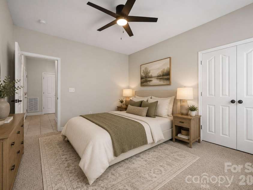 12363 Copper Mountain Boulevard, Charlotte, NC 28277.  MLS# CAR4393289, YatesRealty ID 30327. Virtually Staged Photo of Large Secondary Bedroom