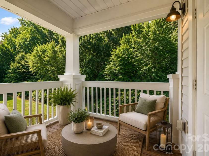 12363 Copper Mountain Boulevard, Charlotte, NC 28277.  MLS# CAR4393289, YatesRealty ID 30327. Virtually Staged Photo of Private Deck