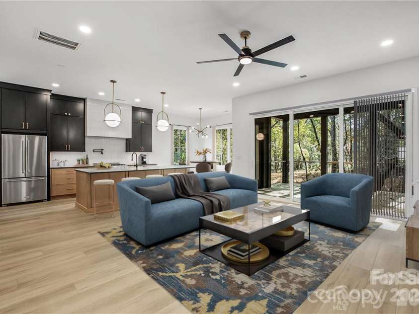 4221 Spring Street, Matthews, NC 28105.  MLS# CAR4317390, YatesRealty ID 30335. Virtually Staged
