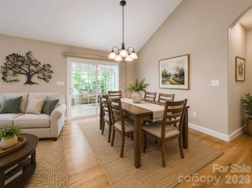 6825 Forney Hill Road, Denver, NC 28037.  MLS# CAR4389919, YatesRealty ID 30337. VIRTUALLY STAGED DINING AREA