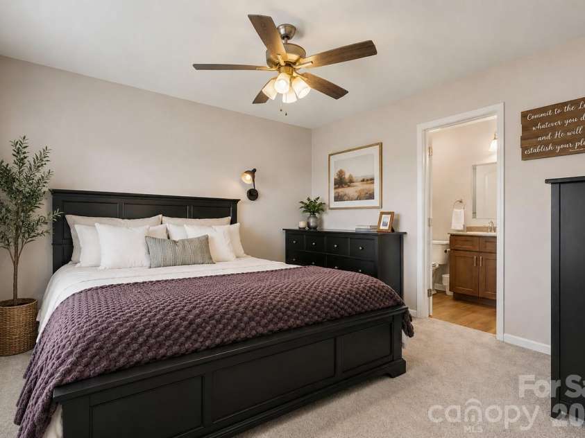 941 Airport Road, Pageland, SC 29728.  MLS# CAR4355541, YatesRealty ID 30340. Primary bedroom on the main floor(virtually staged)