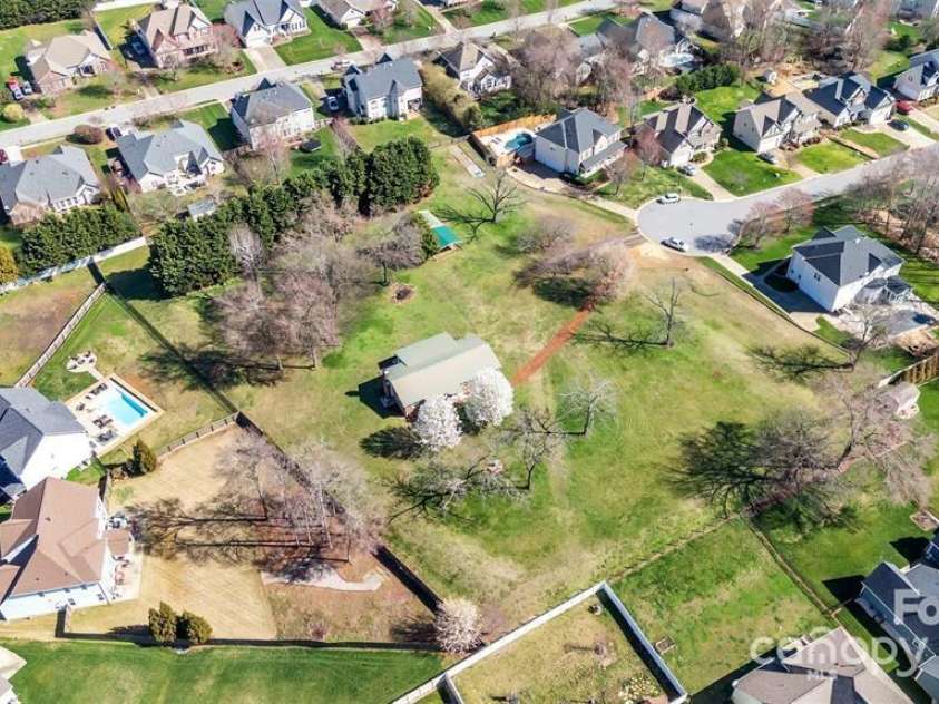 7484 Turkey Trot Drive, Stanley, NC 28164.  MLS# CAR4288410, YatesRealty ID 30343. Aerial View