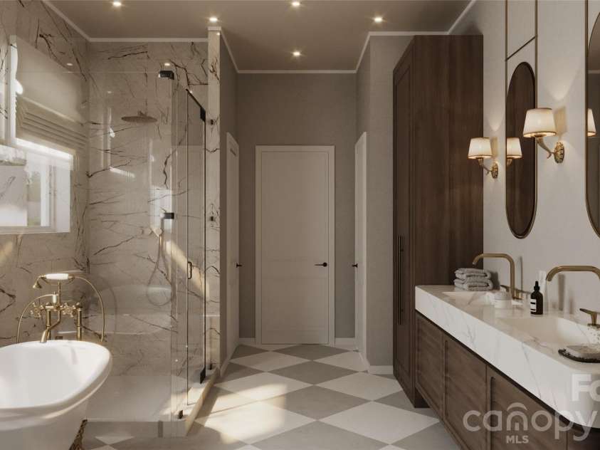 295 Roberts Lane, Flat Rock, NC 28731.  MLS# CAR4384600, YatesRealty ID 30348. Master bathroom inspiration photo
