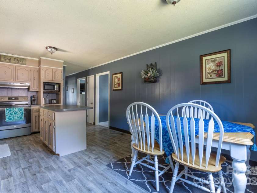 120 Lafayette Road, Stanley, NC 28164.  MLS# CAR4279508, YatesRealty ID 30357. Dining area and Kitchen.