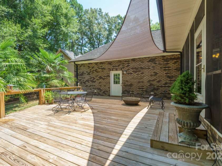 8304 Renee Ford Road, Stanfield, NC 28163.  MLS# CAR4281370, YatesRealty ID 30368. The gas grill and gas fireplace are hooked up to propane gas. Picture summer nights grilling on the deck