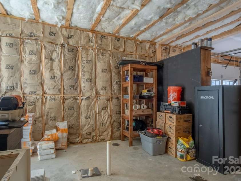 50 Red Clover Lane, Pisgah Forest, NC 28768.  MLS# CAR4271803, YatesRealty ID 30371. Basement insulated