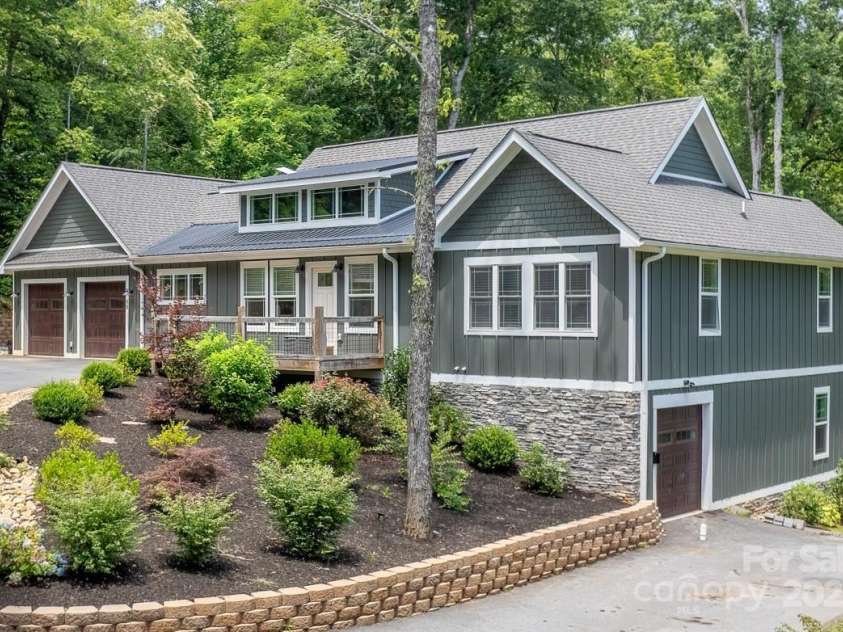 50 Red Clover Lane, Pisgah Forest, NC 28768.  MLS# CAR4271803, YatesRealty ID 30371. Main and Lower driveway