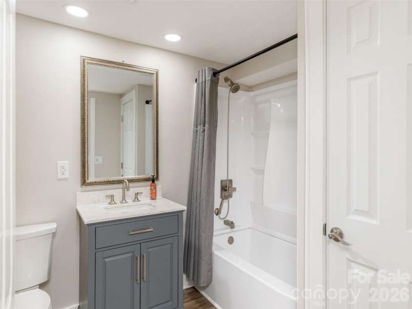 514 Whispering Hills Drive, Hendersonville, NC 28792.  MLS# CAR4330403, YatesRealty ID 30396. Bathroom lower level