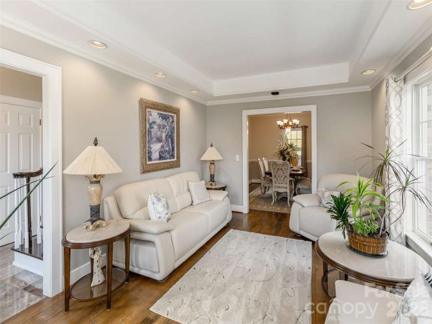 514 Whispering Hills Drive, Hendersonville, NC 28792.  MLS# CAR4330403, YatesRealty ID 30396. Formal Living Roommain level