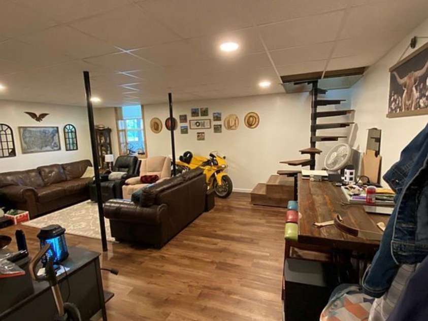 6042 Heavner Road, Vale, NC 28168.  MLS# CAR4393236, YatesRealty ID 30419. Primary Lower Living Room 