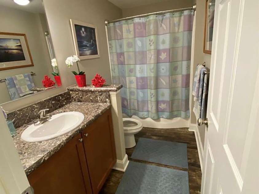 6042 Heavner Road, Vale, NC 28168.  MLS# CAR4393236, YatesRealty ID 30419. Secondary Residence Bathroom 