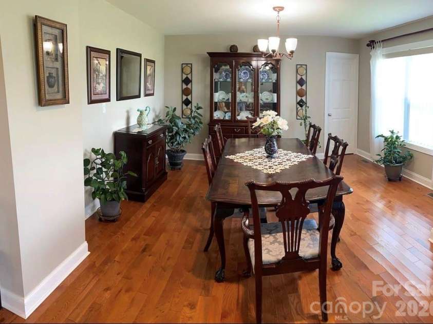 6042 Heavner Road, Vale, NC 28168.  MLS# CAR4393236, YatesRealty ID 30419. Secondary Residence Dining Room 