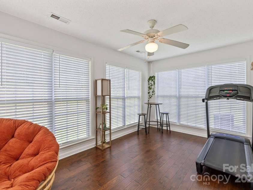 30 Morning Mist Road, Fletcher, NC 28732.  MLS# CAR4279362, YatesRealty ID 30428. Light and bright sunroom