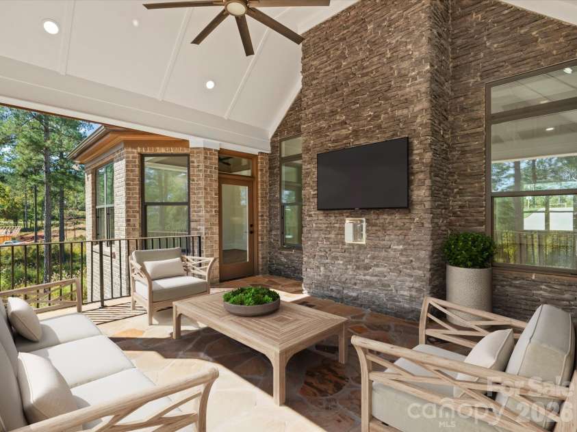 2024 Jumping Run, Connelly Springs, NC 28612.  MLS# CAR4336928, YatesRealty ID 3043. Covered outdoor deck 