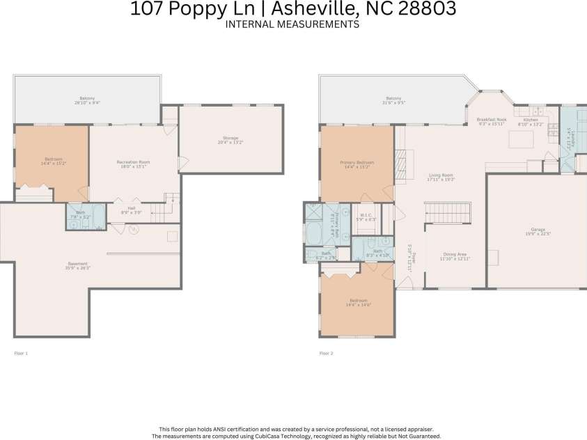 107 Poppy Lane, Asheville, NC 28803.  MLS# CAR4286587, YatesRealty ID 30435. 