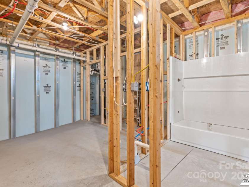 12908 Aberdeen Park Drive, Huntersville, NC 28078.  MLS# CAR4285491, YatesRealty ID 30436. Unfinished Basement