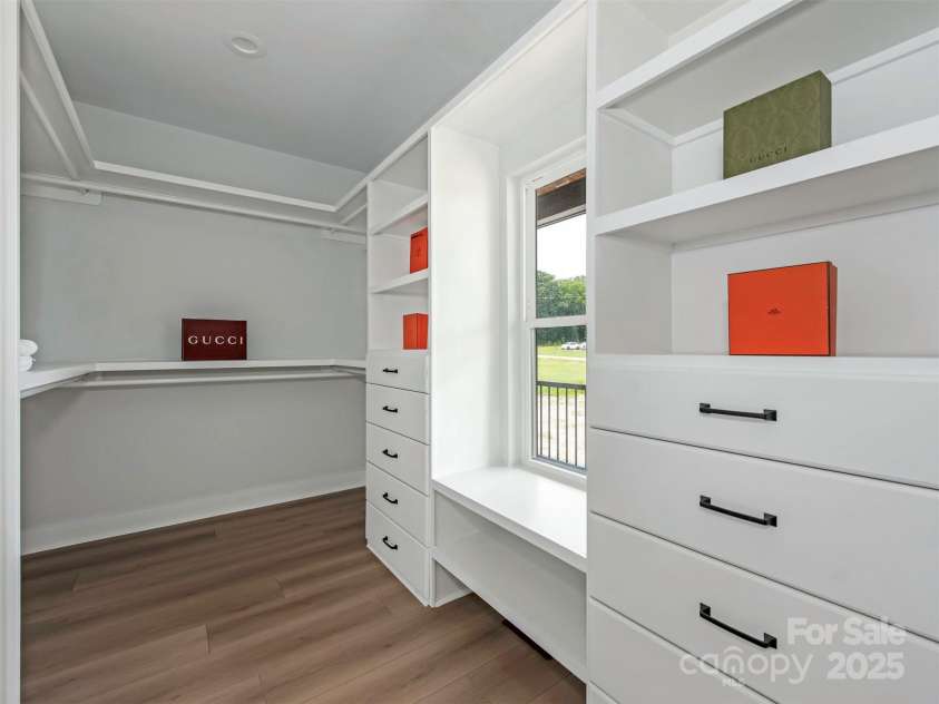 5105 Tom Starnes Road, Waxhaw, NC 28173.  MLS# CAR4274213, YatesRealty ID 30439. Portion of the Primary Closet