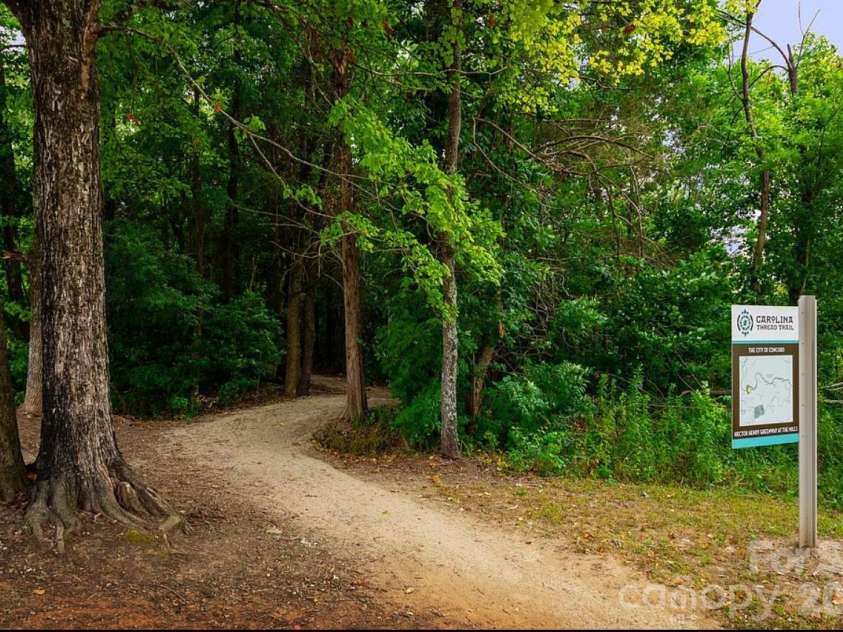 7335 Millstone Circle, Concord, NC 28025.  MLS# CAR4335250, YatesRealty ID 3045. Entrance to trailhead