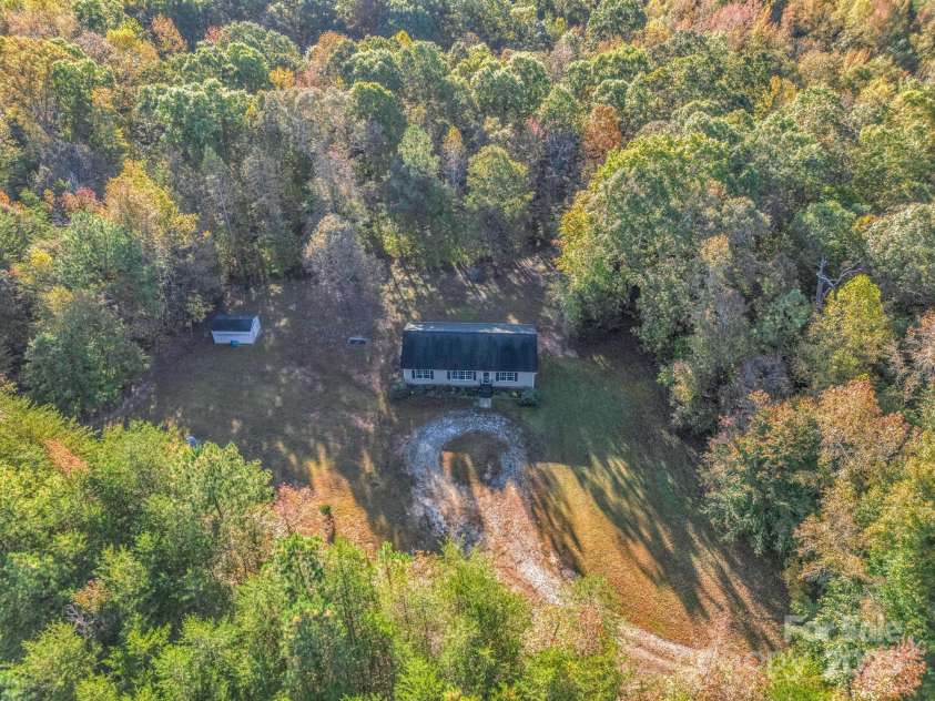 663 Landrum Road, Columbus, NC 28722.  MLS# CAR4315052, YatesRealty ID 30450. Aerial View Showing Circular Driveway!