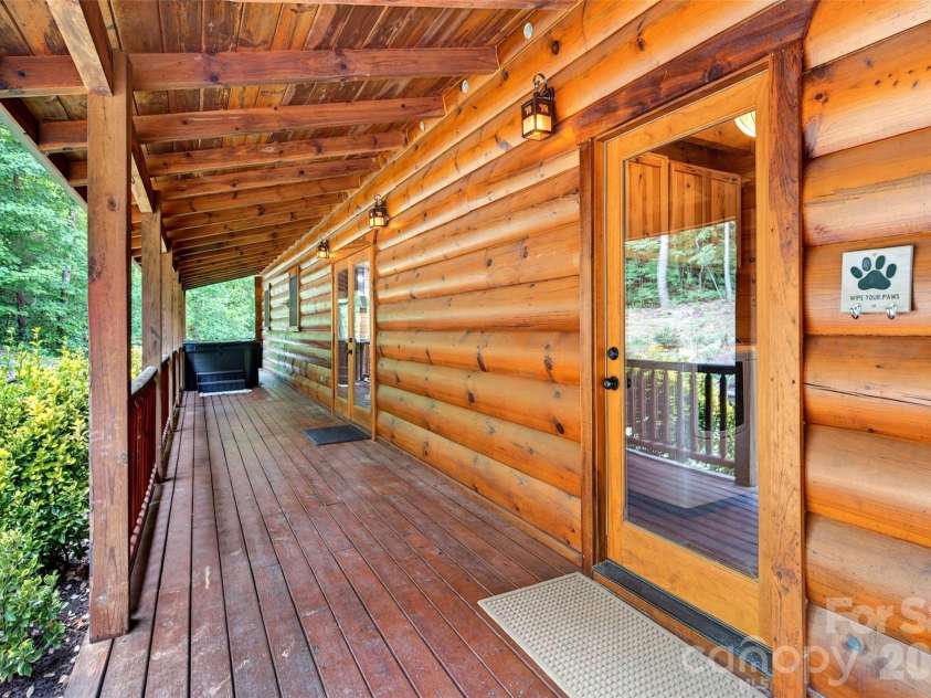 34 Waterfall Drive, Marion, NC 28752.  MLS# CAR4381910, YatesRealty ID 30452. Front door and mud room entrance