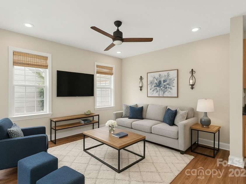 315 Wood Duck Loop, Mooresville, NC 28117.  MLS# CAR4268002, YatesRealty ID 30458. Virtually staged living room