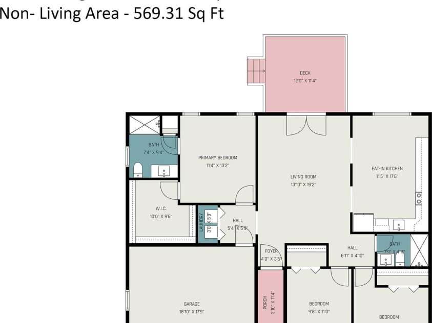 105 3rd Avenue, Hildebran, NC 28637.  MLS# CAR4327231, YatesRealty ID 3046. Floor Plan
