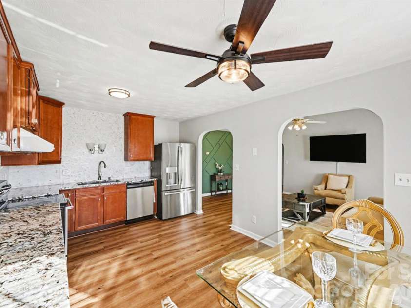 105 3rd Avenue, Hildebran, NC 28637.  MLS# CAR4327231, YatesRealty ID 3046. Kitchen Side View