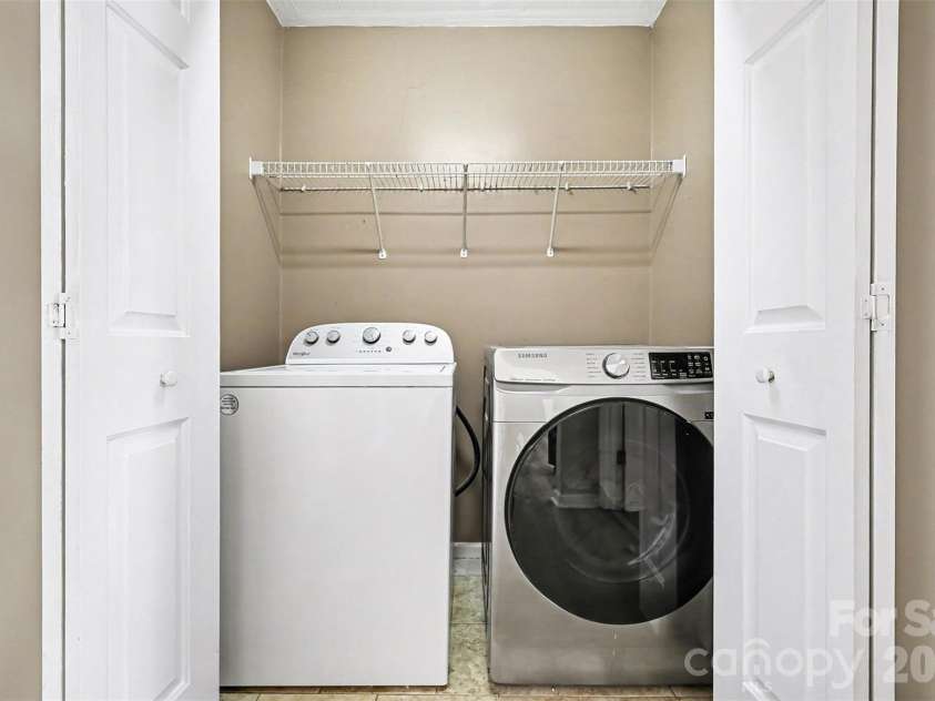 105 3rd Avenue, Hildebran, NC 28637.  MLS# CAR4327231, YatesRealty ID 3046. Laundry Closet