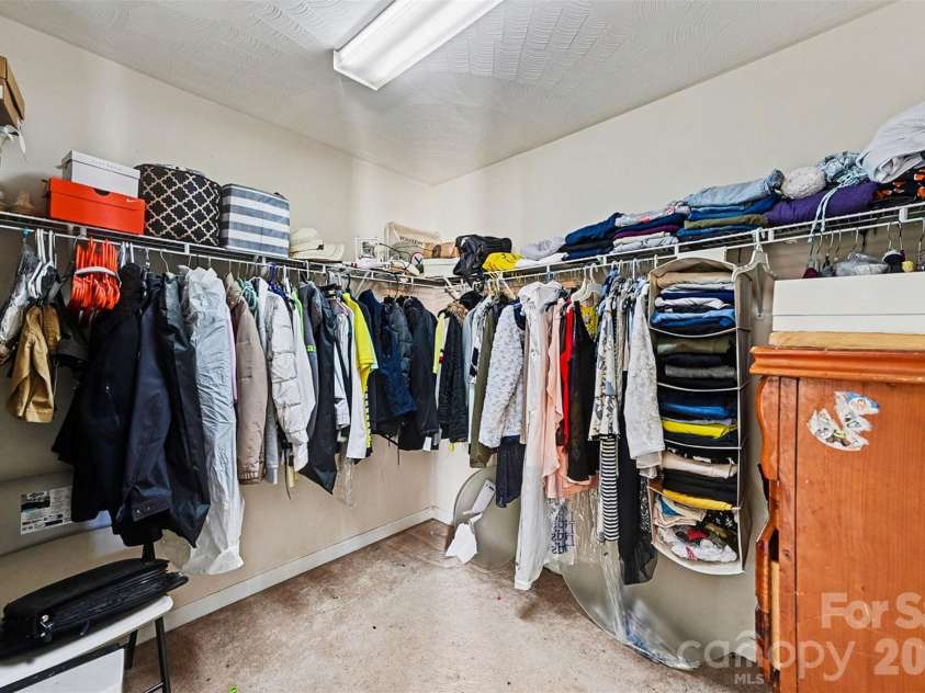105 3rd Avenue, Hildebran, NC 28637.  MLS# CAR4327231, YatesRealty ID 3046. Primary Bedroom Closet