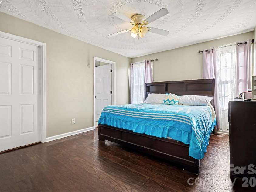 105 3rd Avenue, Hildebran, NC 28637.  MLS# CAR4327231, YatesRealty ID 3046. Primary Bedroom: View from the door