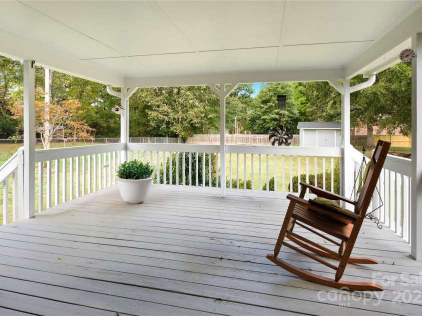 2101 Shady Lane, Monroe, NC 28110.  MLS# CAR4306238, YatesRealty ID 3046. REAR PORCH