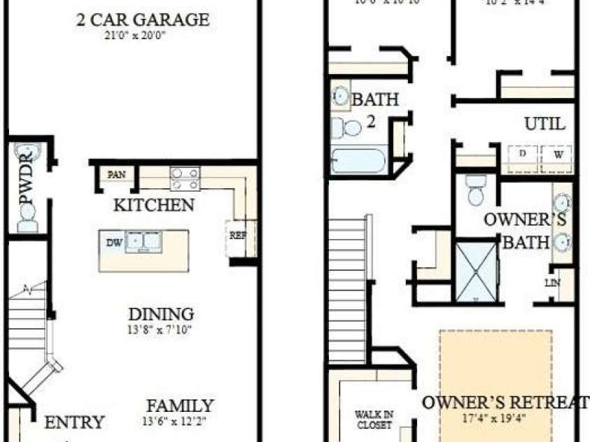 6561 Fire Lily Lane, Charlotte, NC 28216.  MLS# CAR4381611, YatesRealty ID 30467. Floorplan with Structural Options Selected for home