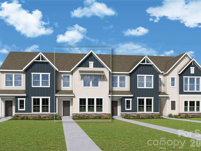 6063 White Aster Lane, Charlotte, NC 28216.  MLS# CAR4390623, YatesRealty ID 30471. Exterior Elevation