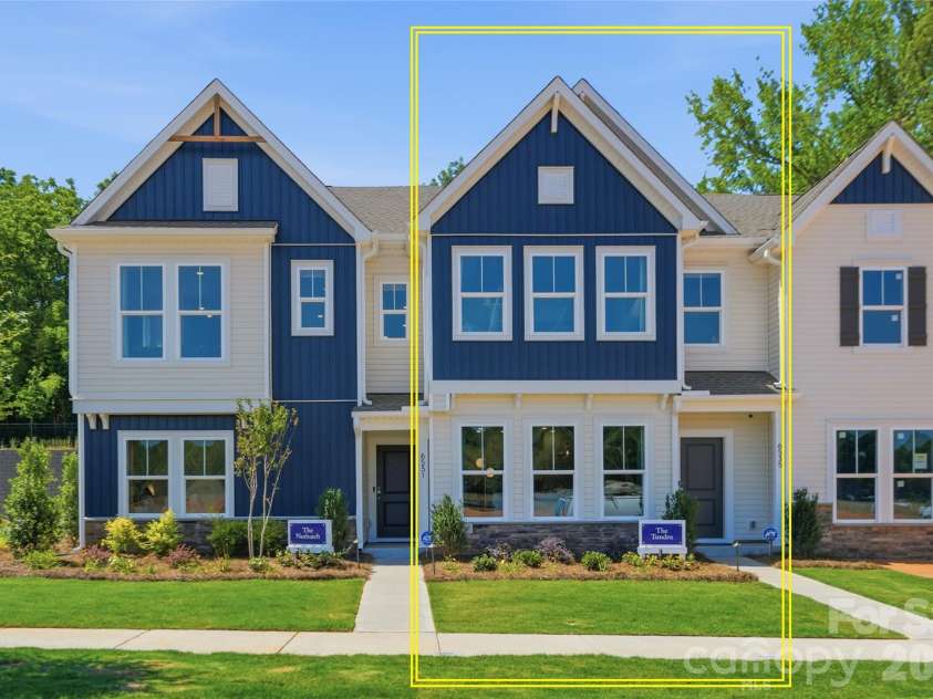 6063 White Aster Lane, Charlotte, NC 28216.  MLS# CAR4390623, YatesRealty ID 30471. Rendering of Exterior Elevation