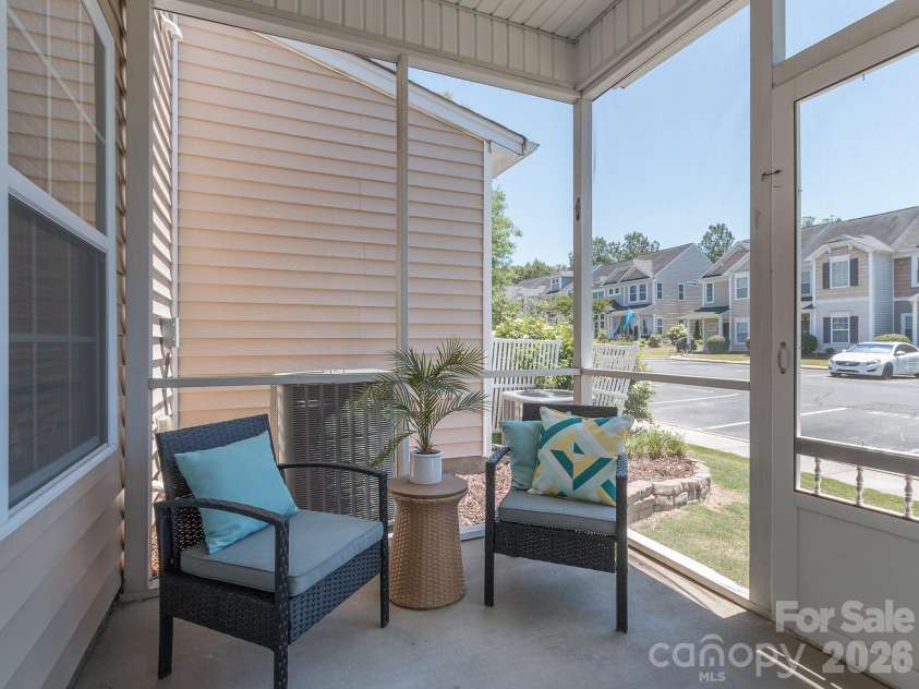 9627 Turning Wheel Drive, Charlotte, NC 28214.  MLS# CAR4384303, YatesRealty ID 30472. Screened Back Porch