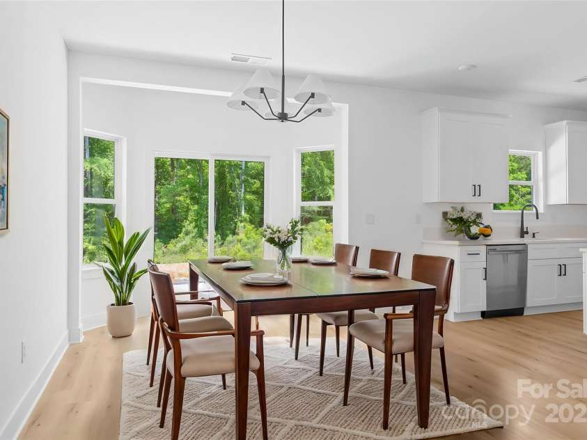 13109 Homewood Drive, Charlotte, NC 28262.  MLS# CAR4254239, YatesRealty ID 30473. Virtual Staging - Dining room